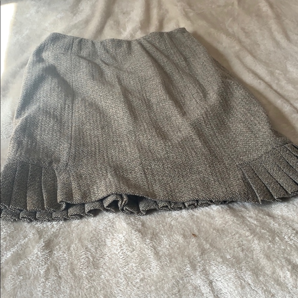 Tweed Ann Taylor over the knee skirt.